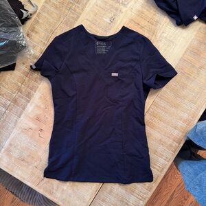 Women's Navy Slim Catarina™ - One-Pocket Scrub Top - XXS / Navy